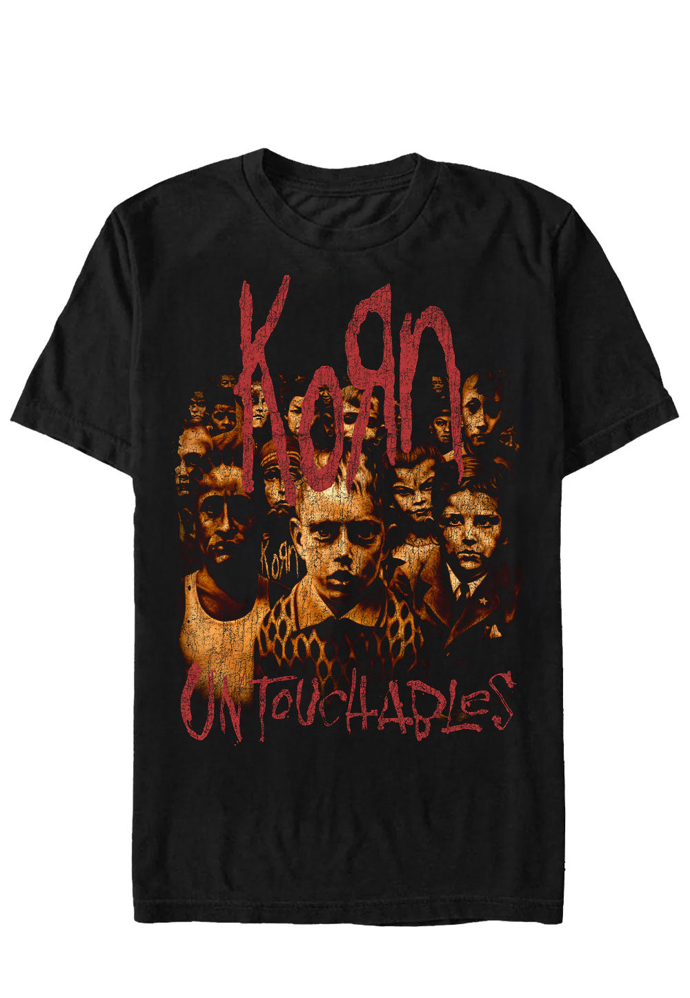 korn-untouchables-tracks-t-shirt-noir-nu-metal image 1