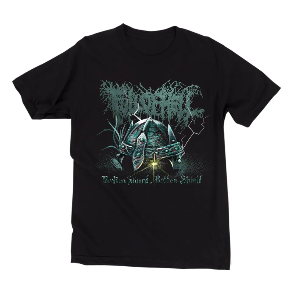 full-of-hell-broken-sword-rotten-shield-t-shirt-noir image 1