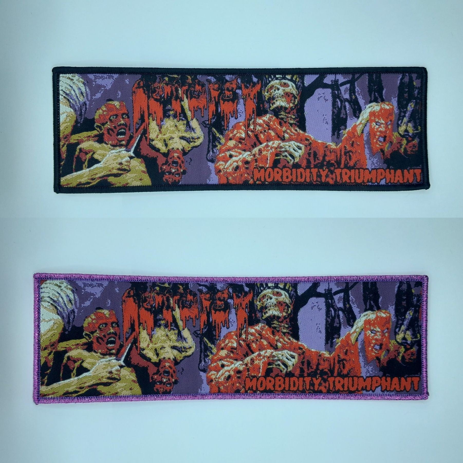 783punx-stripe-patch-autopsy-morbidity-patch-coudre-6x20 image 1