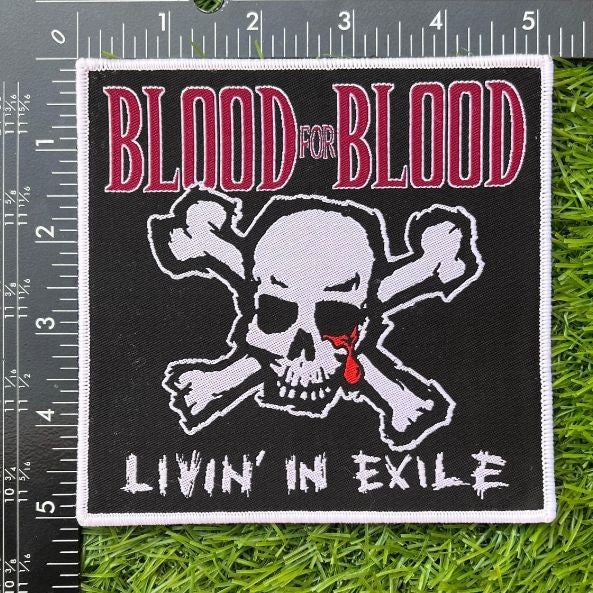 blood-for-blood-livin-in-exile-patch-tiss-bordure-rouge image 7