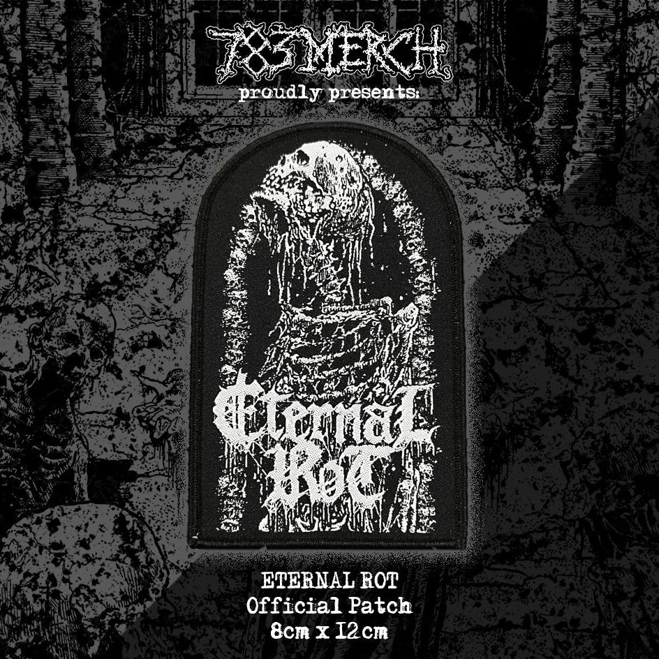 eternal-rot-cadaverine-patch-tiss-logo-blanc-bordure-noire image 1