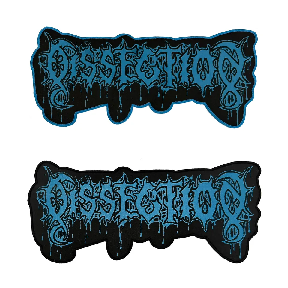 dissection-logo-patch-tiss-oversize-bordure-noire image 1