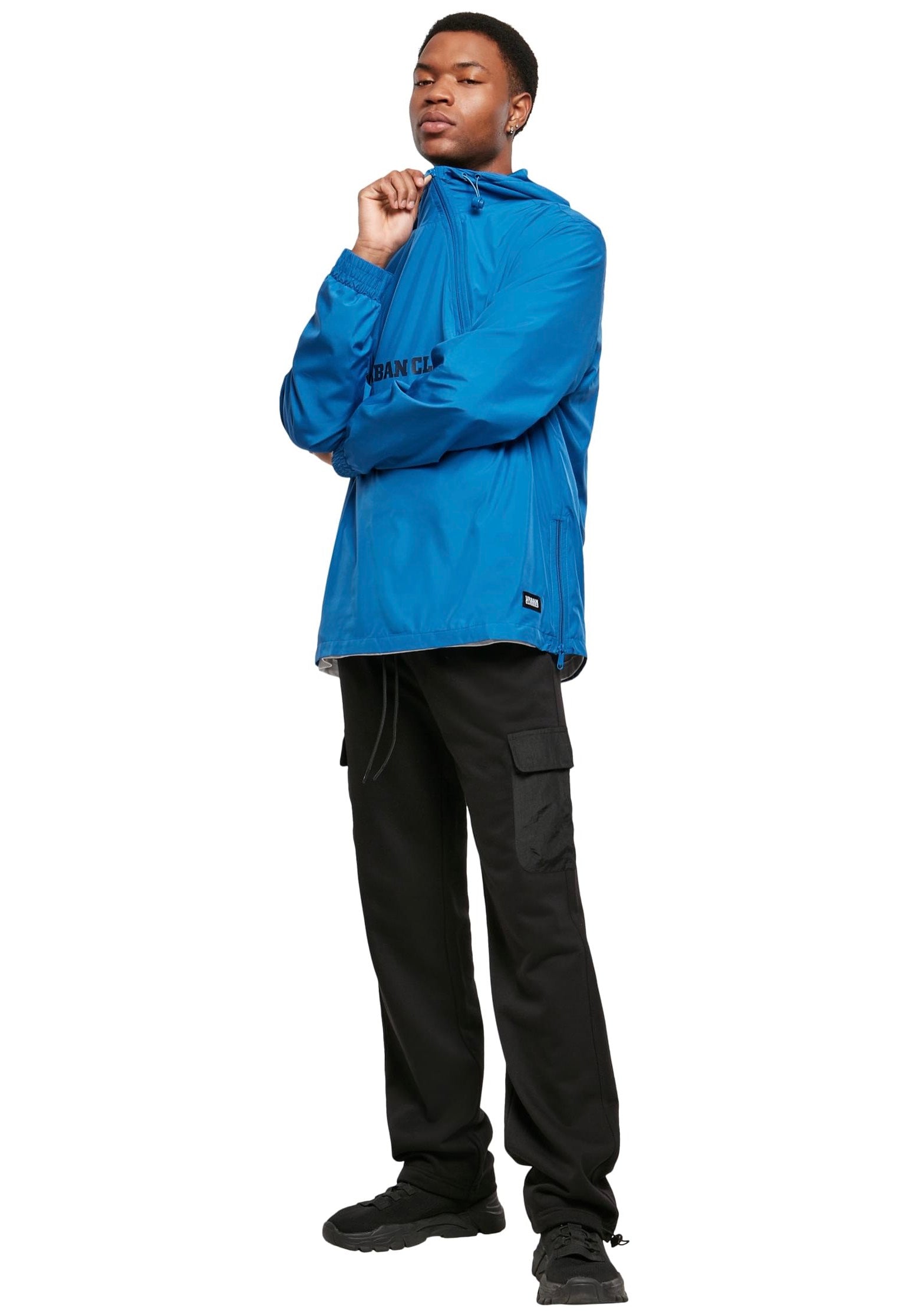 urban-classics-commuter-pull-over-sporty-blue-veste-homme-bleue-m image 2