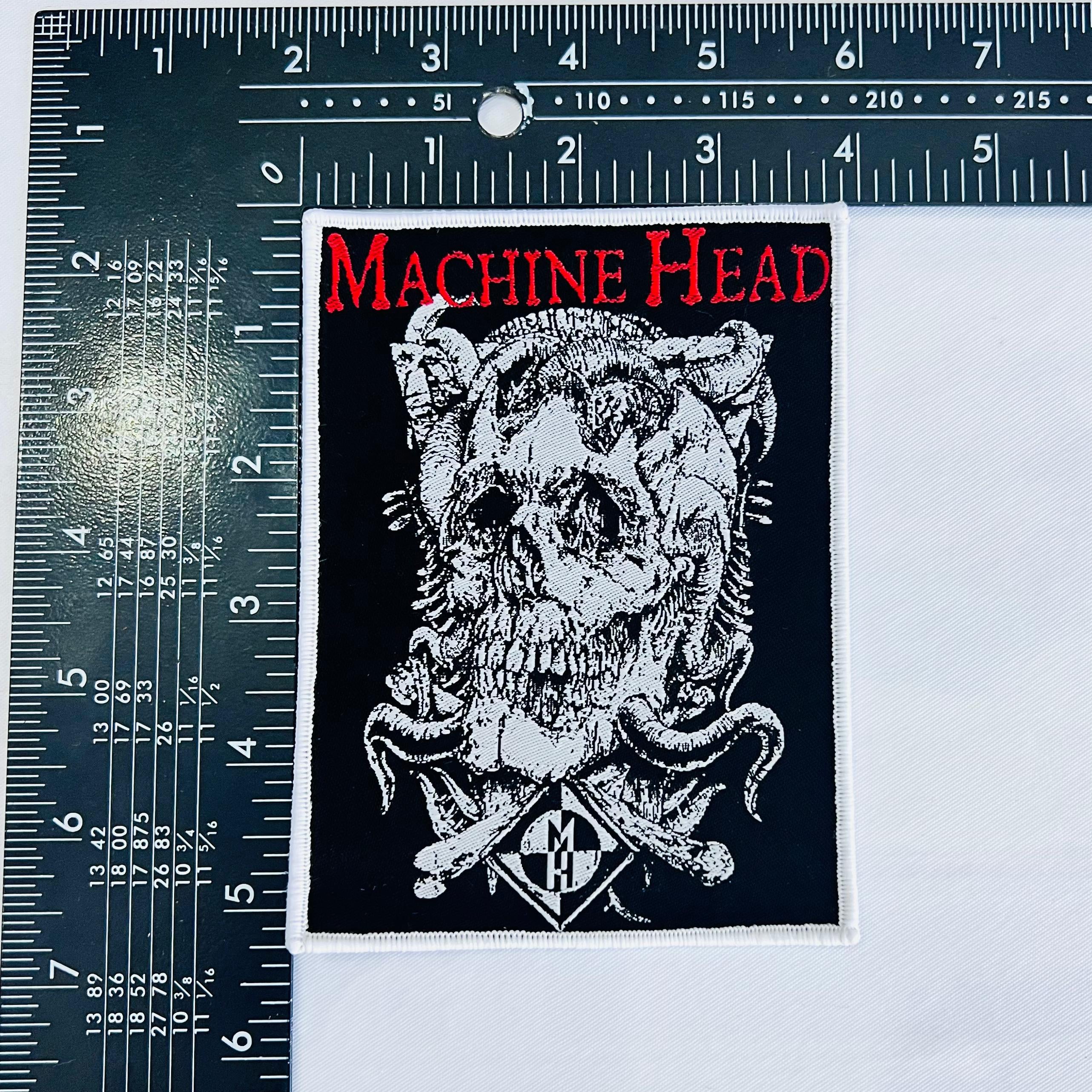 machine-head-the-burning-red-patch-tiss-bordure-noire image 5