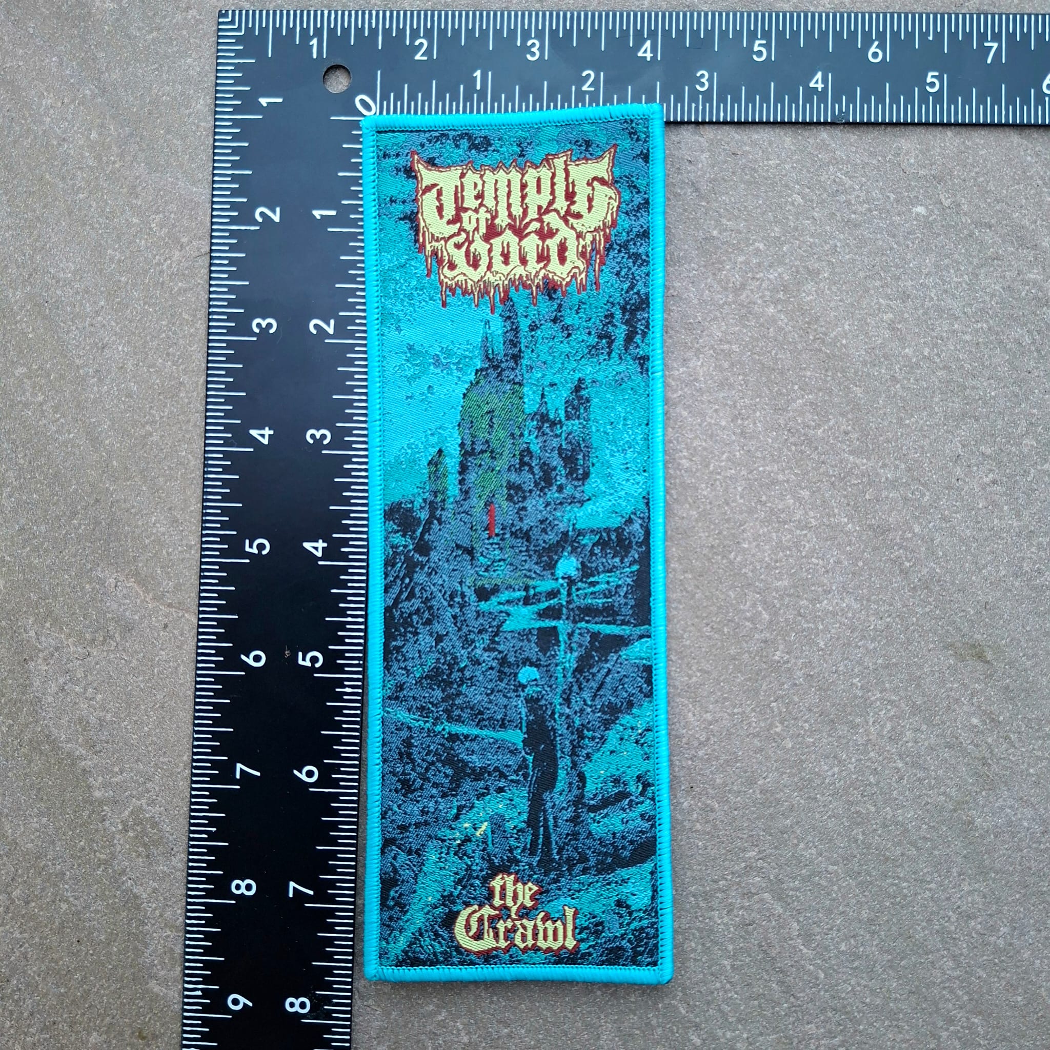temple-of-void-the-crawl-patch-stripe-tiss-bordure-verte image 3