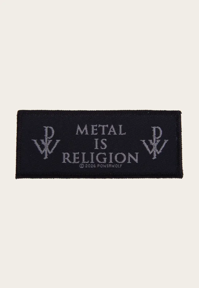 powerwolf-metal-is-religion-patch-noir-onesize image 1