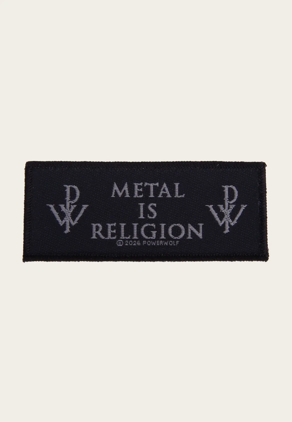 powerwolf-metal-is-religion-patch-noir-onesize image 1