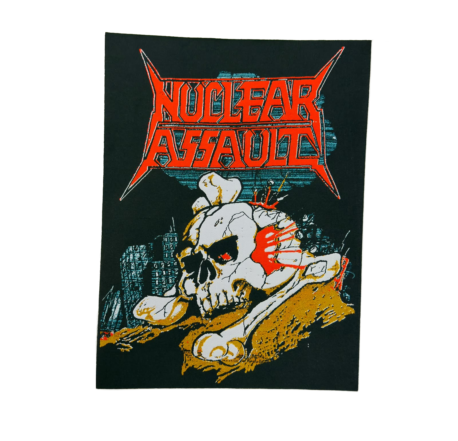 nuclear-assault-handle-with-care-backpatch-bordure-marron image 8