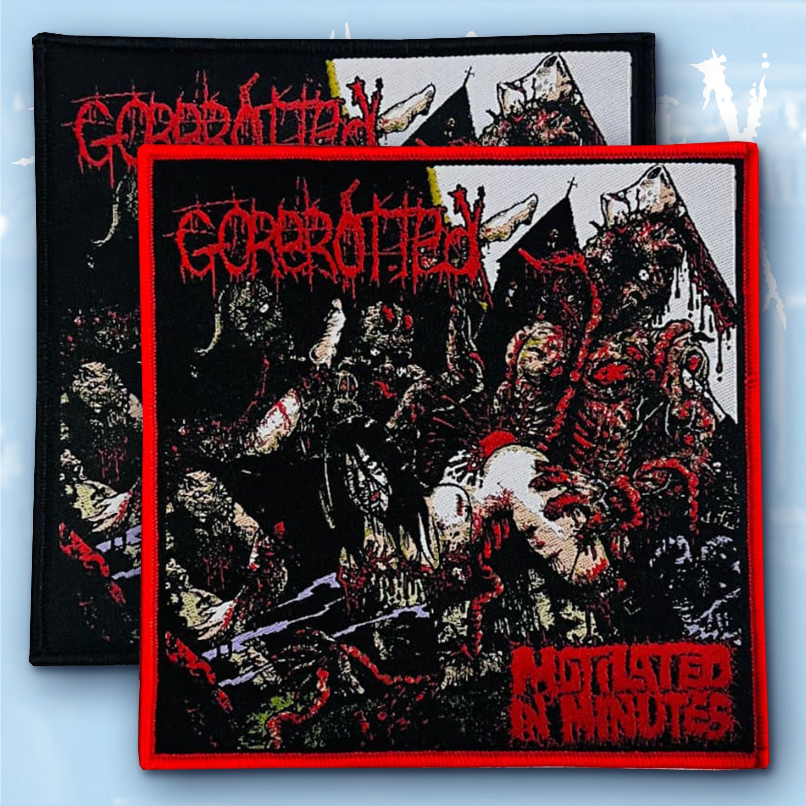 gorerotted-mutilated-in-minutes-cusson-tiss-bord-noir image 1