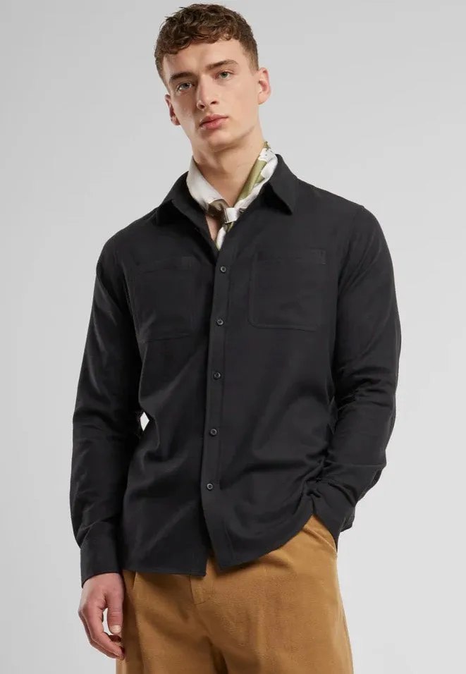 urban-classics-flanell-black-chemise-noire-homme image 1