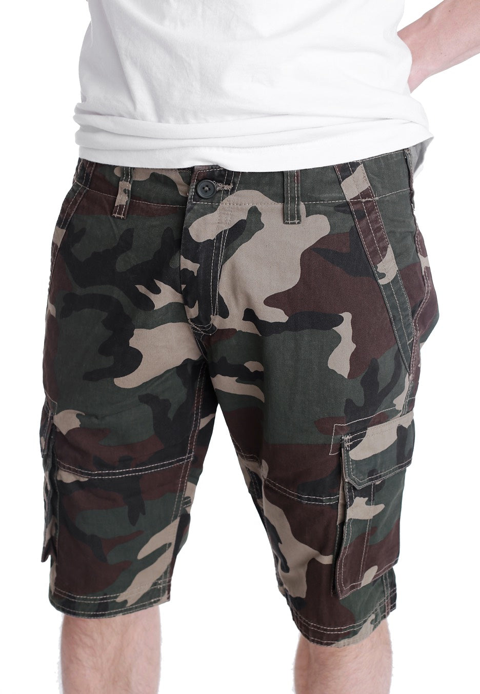 urban-classics-fitted-cargo-wood-camo-short-homme-w32 image 4