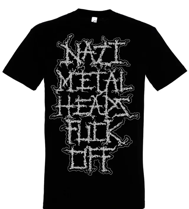 nazi-metalheads-fuck-off-t-shirt-noir-taille-l image 1
