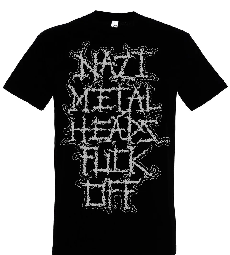nazi-metalheads-fuck-off-t-shirt-noir-taille-l image 1