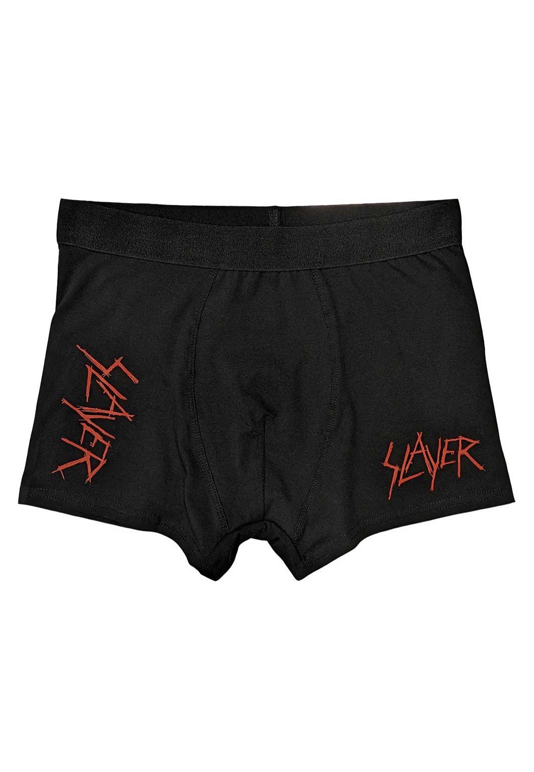 slayer-scratchy-logo-boxer-homme-noir-jersey image 1