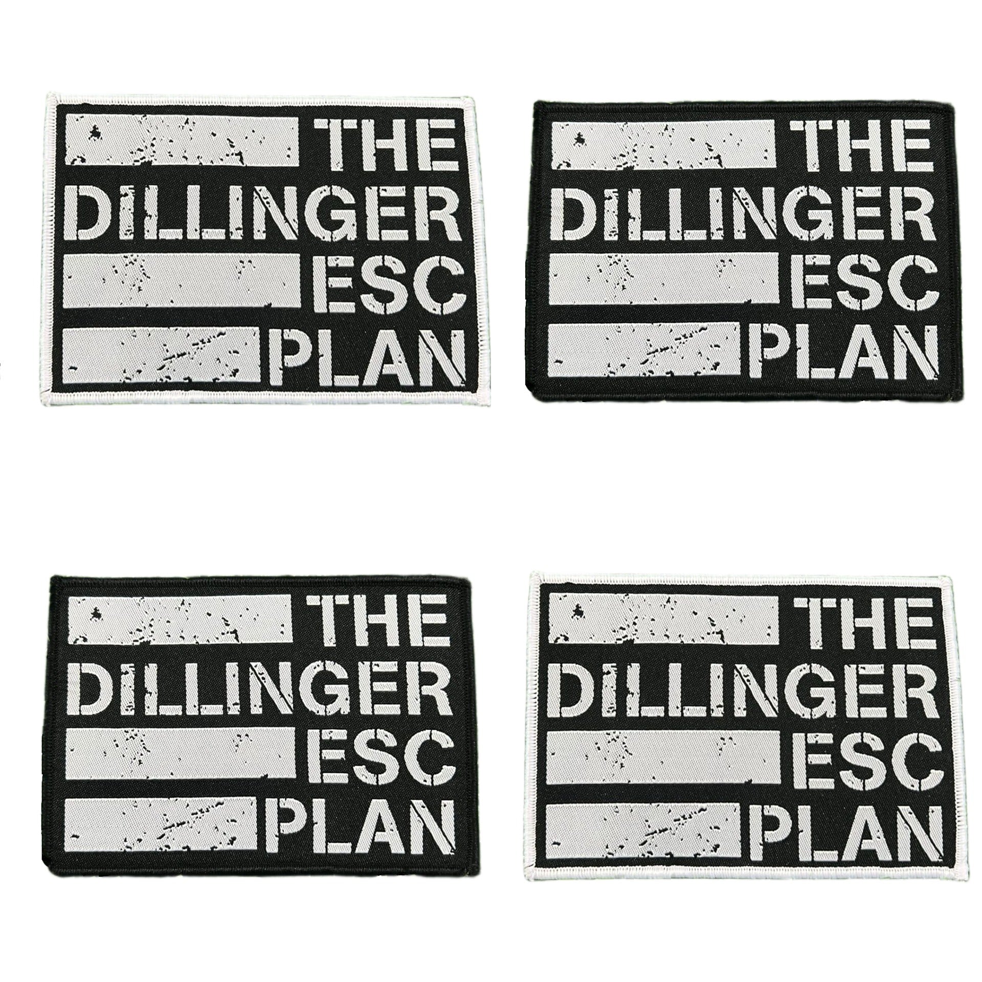 dillinger-escape-plan-logo-patch-tiss-bordure-noire image 1