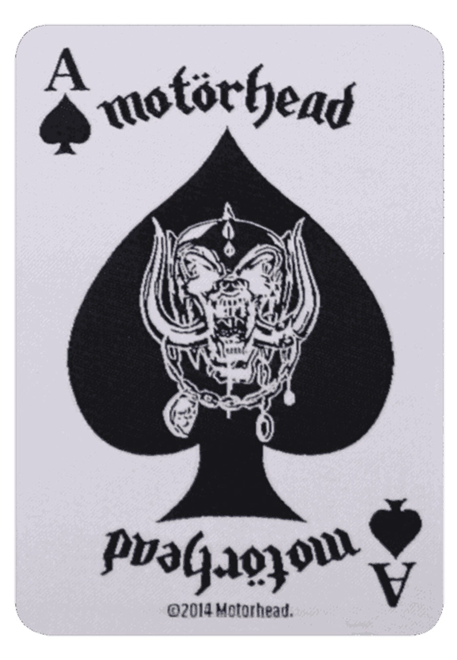 mot-rhead-ace-of-spades-patch-carte-cusson-blanc image 1