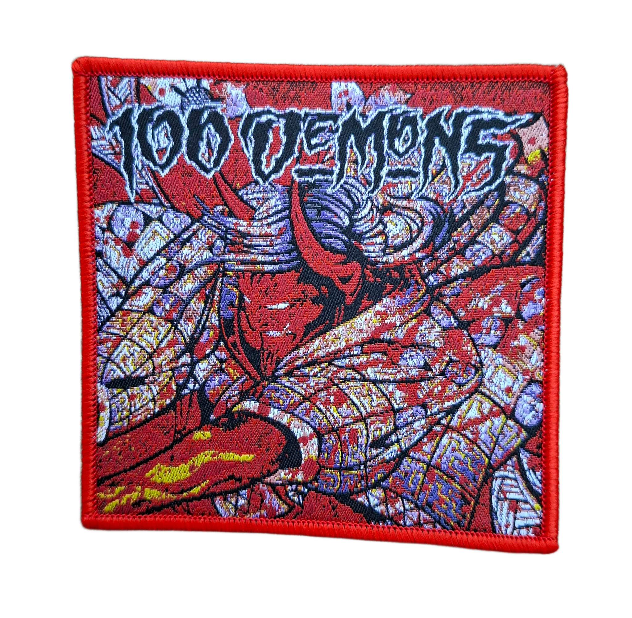 100-demons-selftitled-petit-patch-tiss-bordure-rouge image 2