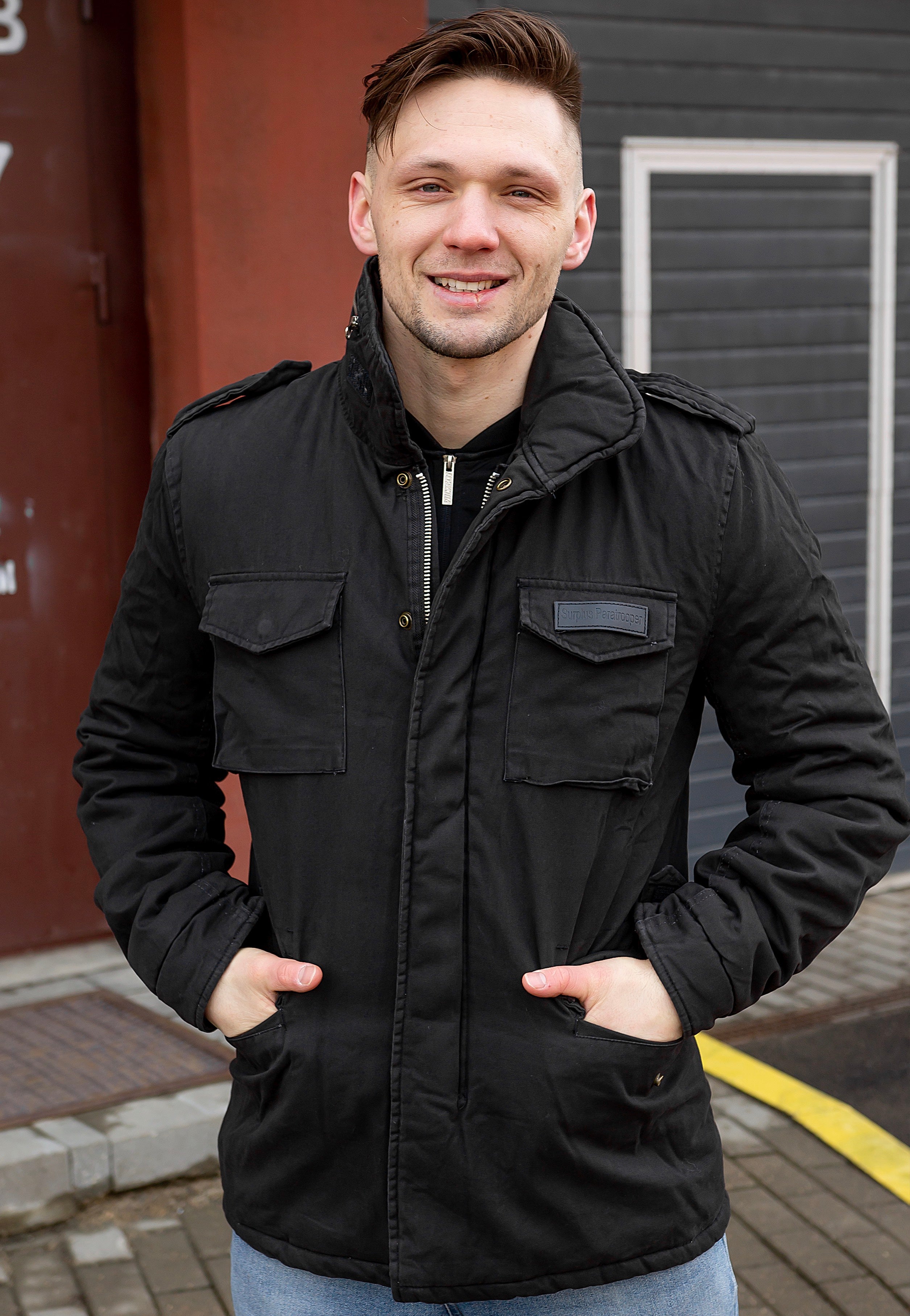 surplus-paratrooper-veste-noire-homme-taille-s image 5