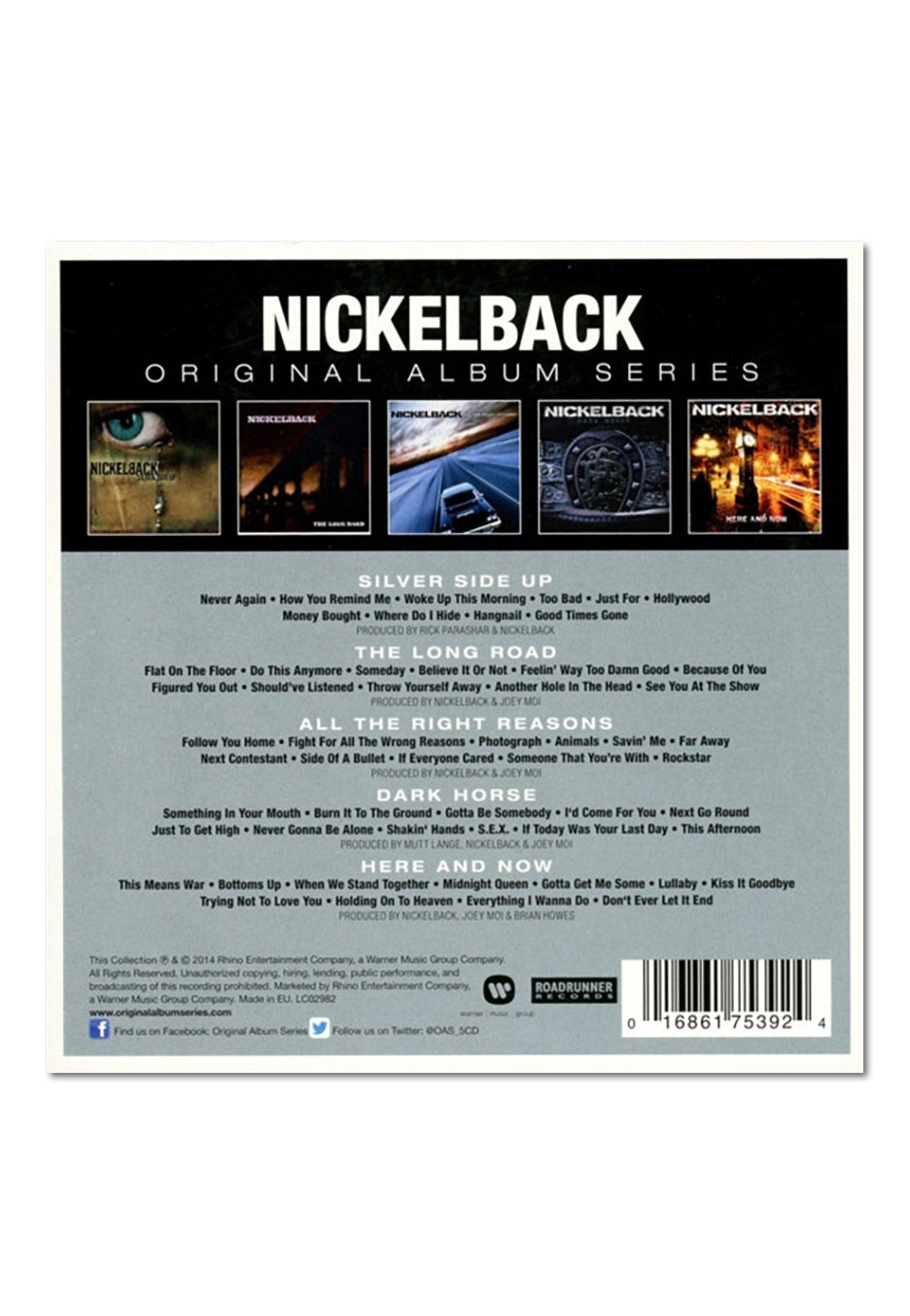 nickelback-original-album-series-coffret-cd-rock image 2