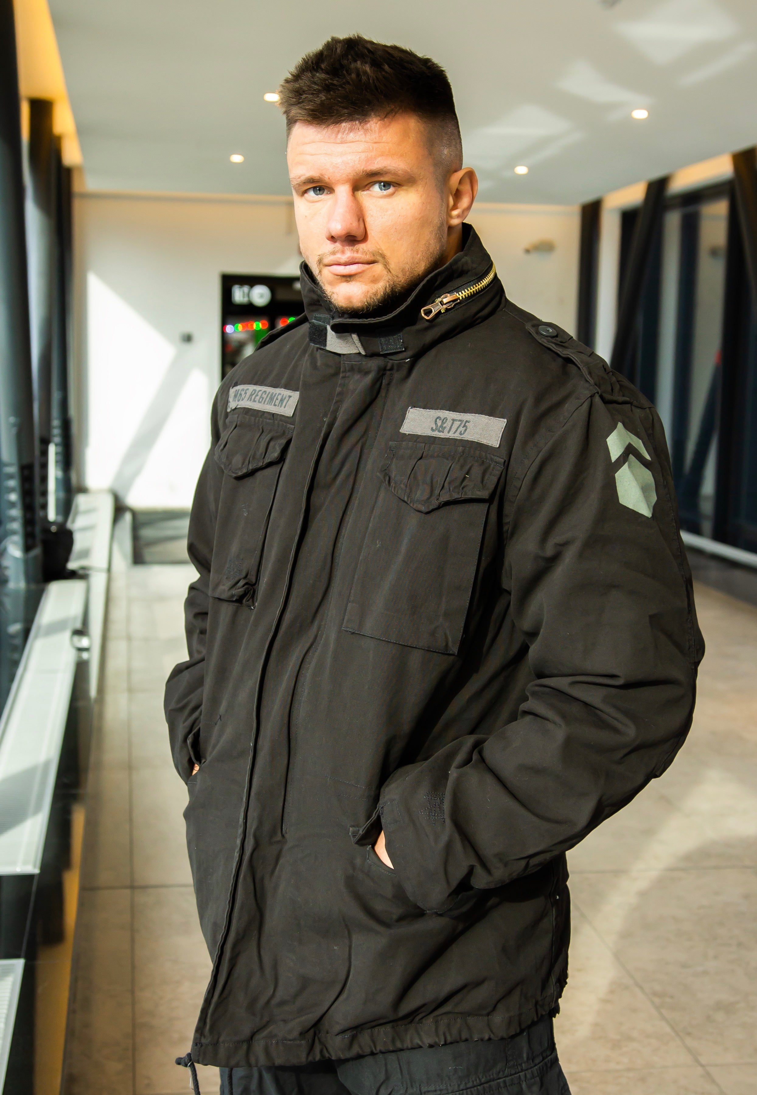 surplus-regiment-m-65-black-veste-homme-noire image 4