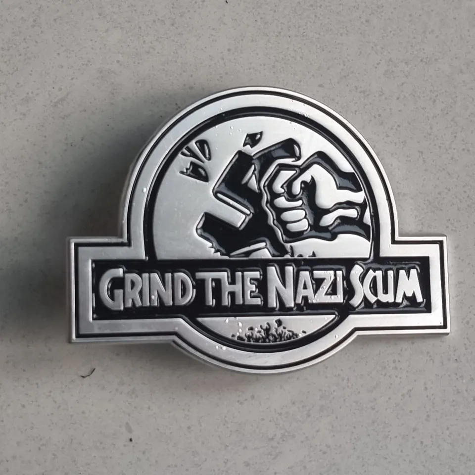 783punx-grind-the-nazi-scum-pin-s-mail image 1