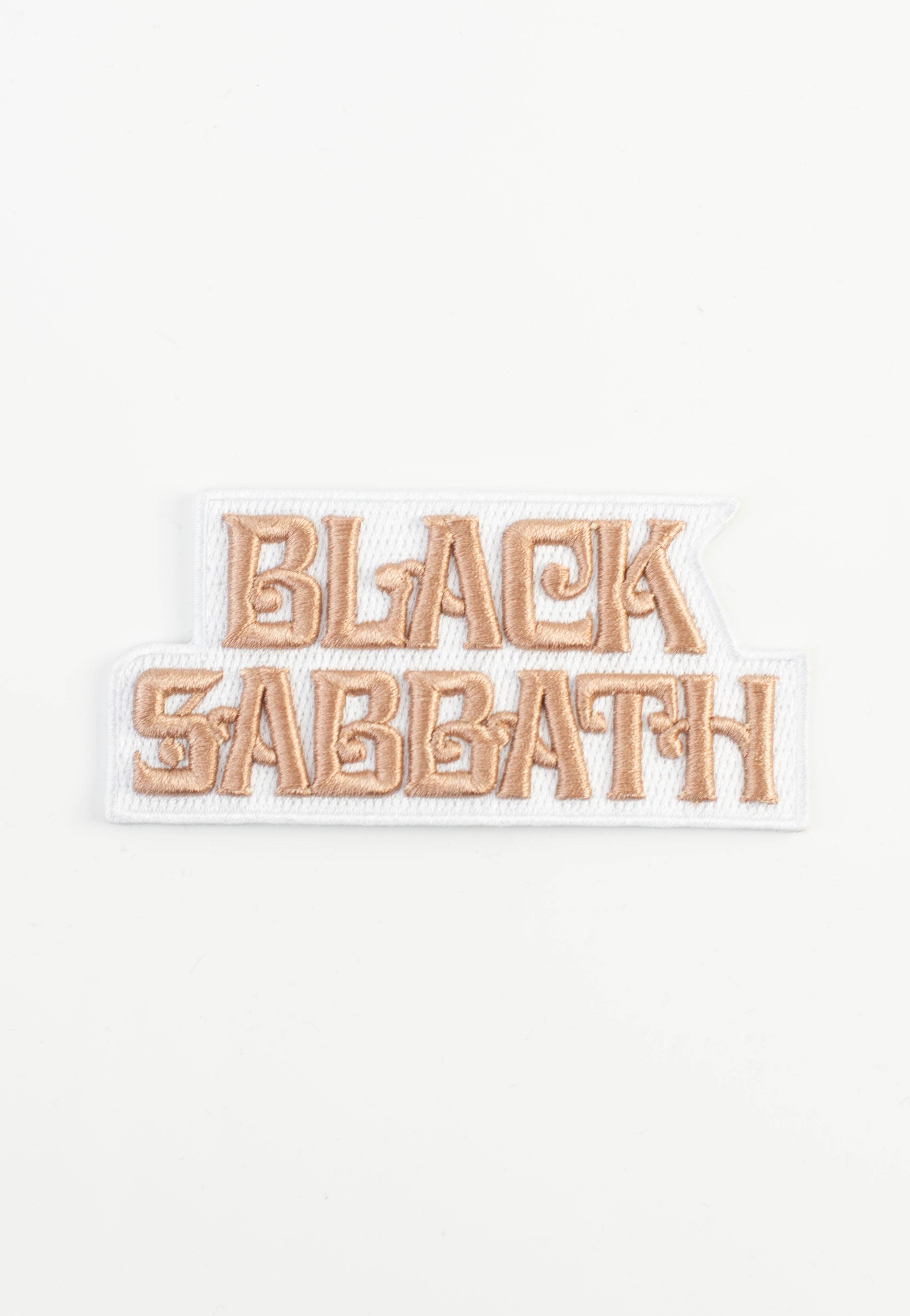 black-sabbath-text-logo-patch-cusson-blanc-taille-unique image 1