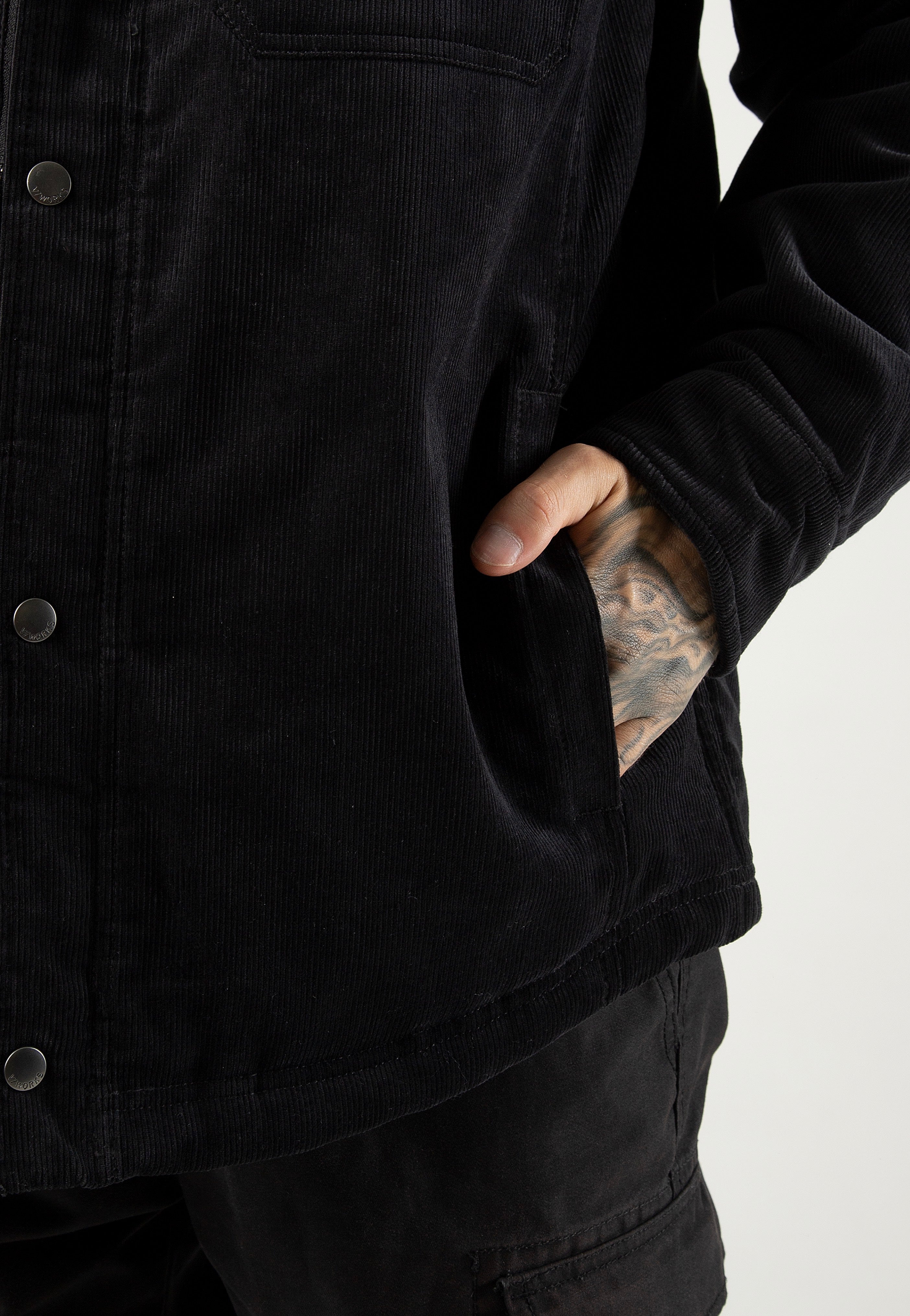 vintage-industries-steven-padded-veste-noire-homme-m image 5