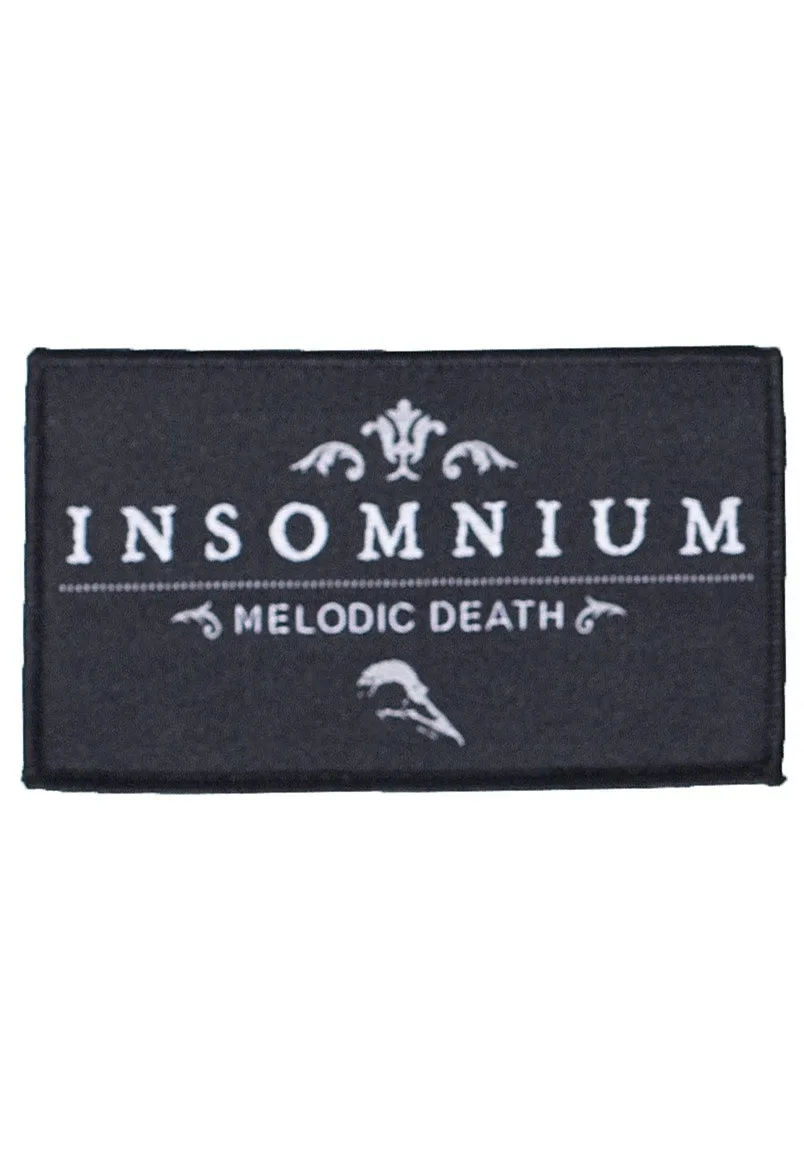 insomnium-melodic-death-patch-cusson-noir-10-cm image 1