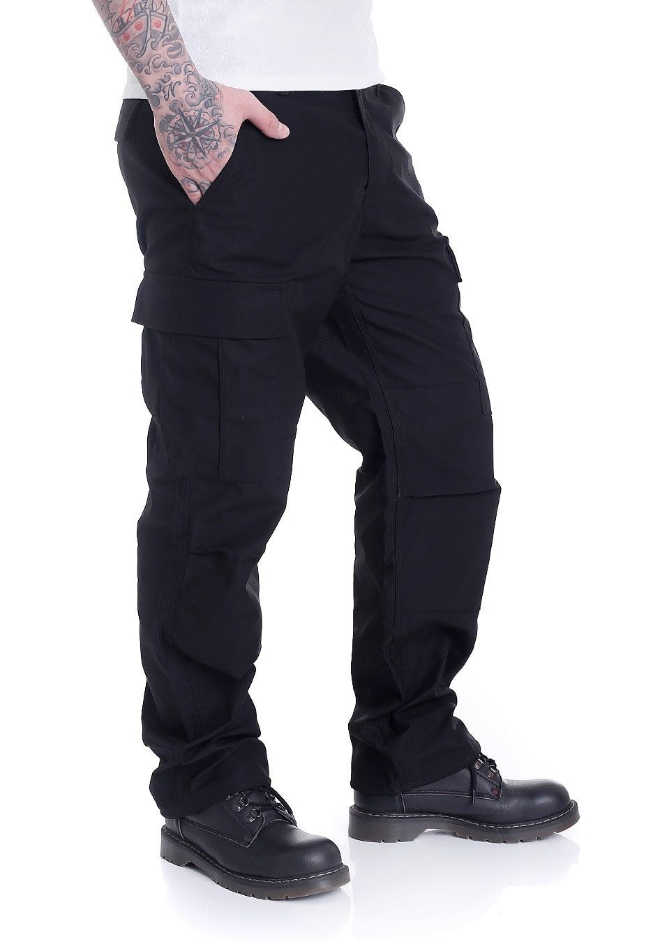 vintage-industries-bdu-cargo-pantalon-cargo-noir-loose-fit image 3