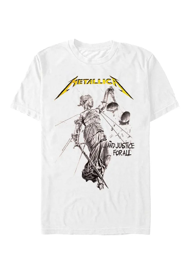 metallica-justice-white-t-shirt-blanc-thrash-metal image 1