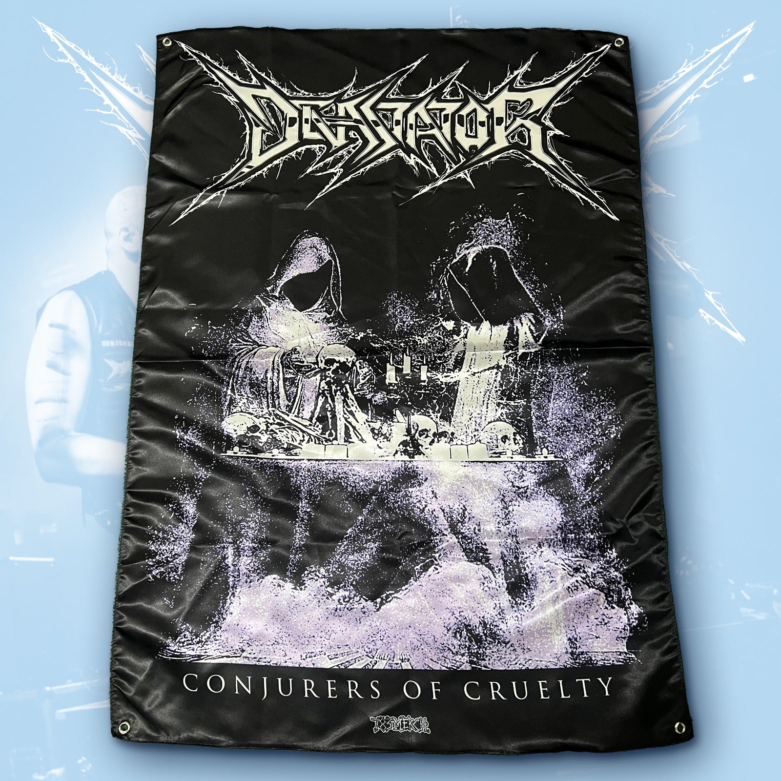 devastator-conjurers-of-cruelty-drapeau-poster-textile-100x70 image 1