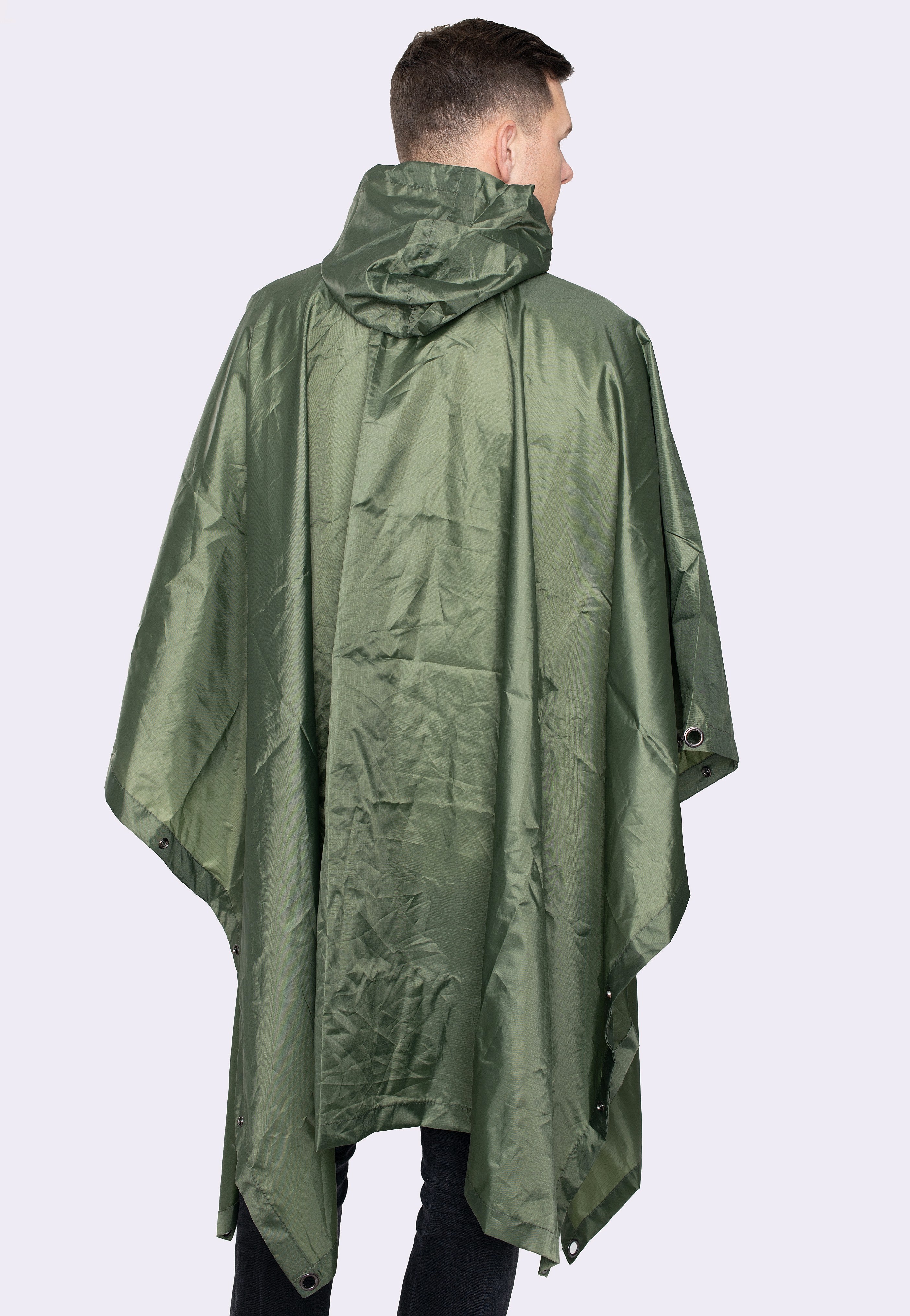 brandit-ripstop-olive-poncho-long-coupe-vent-homme image 5