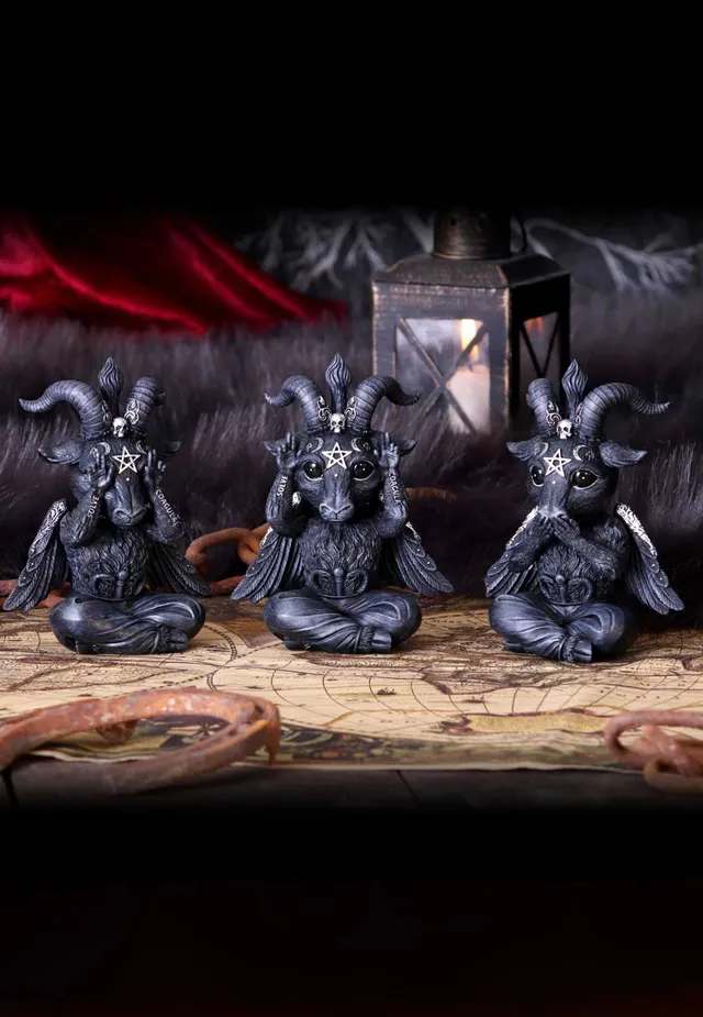 nemesis-now-three-wise-baphoboo-figurine-r-sine-noire image 1