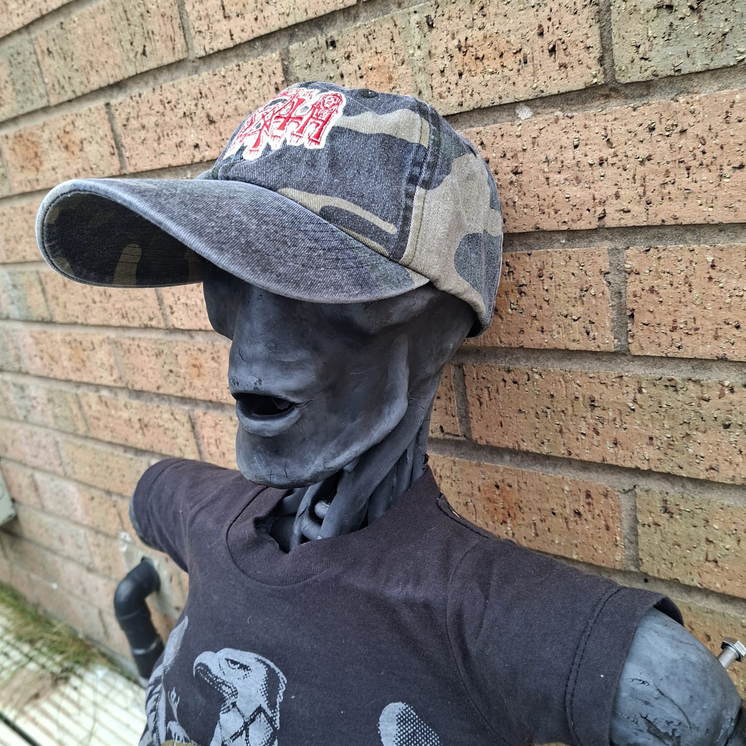 death-logo-casquette-dad-cap-camo-vert-logo-rouge image 4