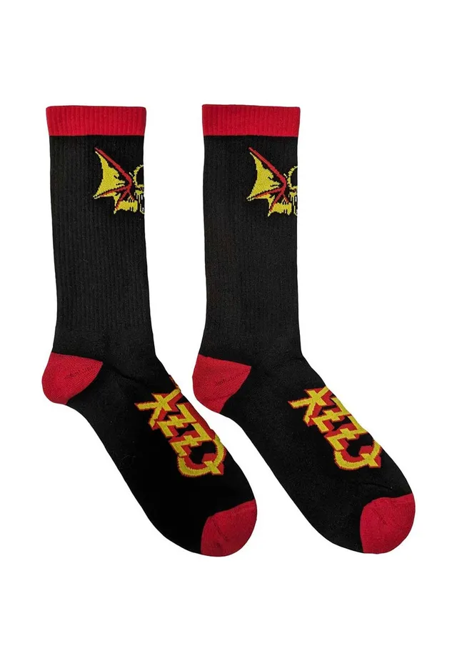 ozzy-osbourne-bat-chaussettes-coton-noir-taille-unique image 1