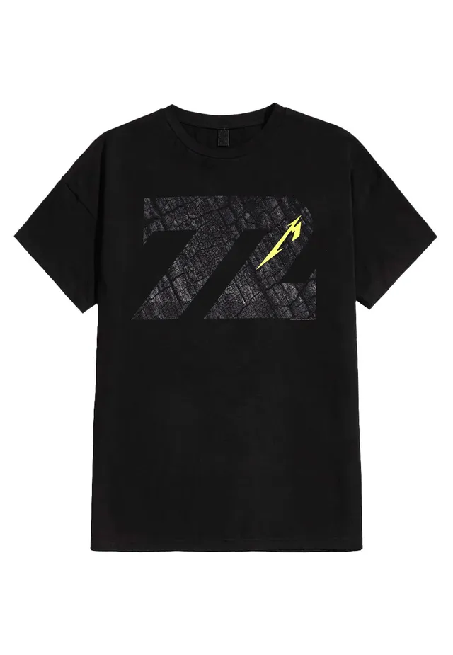 metallica-charred-72-t-shirt-noir-homme-thrash-metal image 1