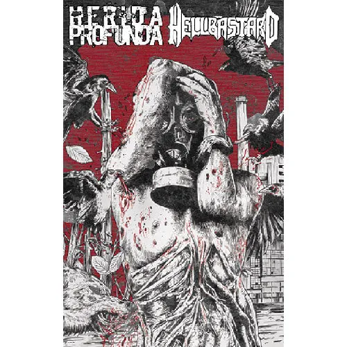 783punx-tapes-herida-profunda-hellbastard-split-cassette-blanche image 1
