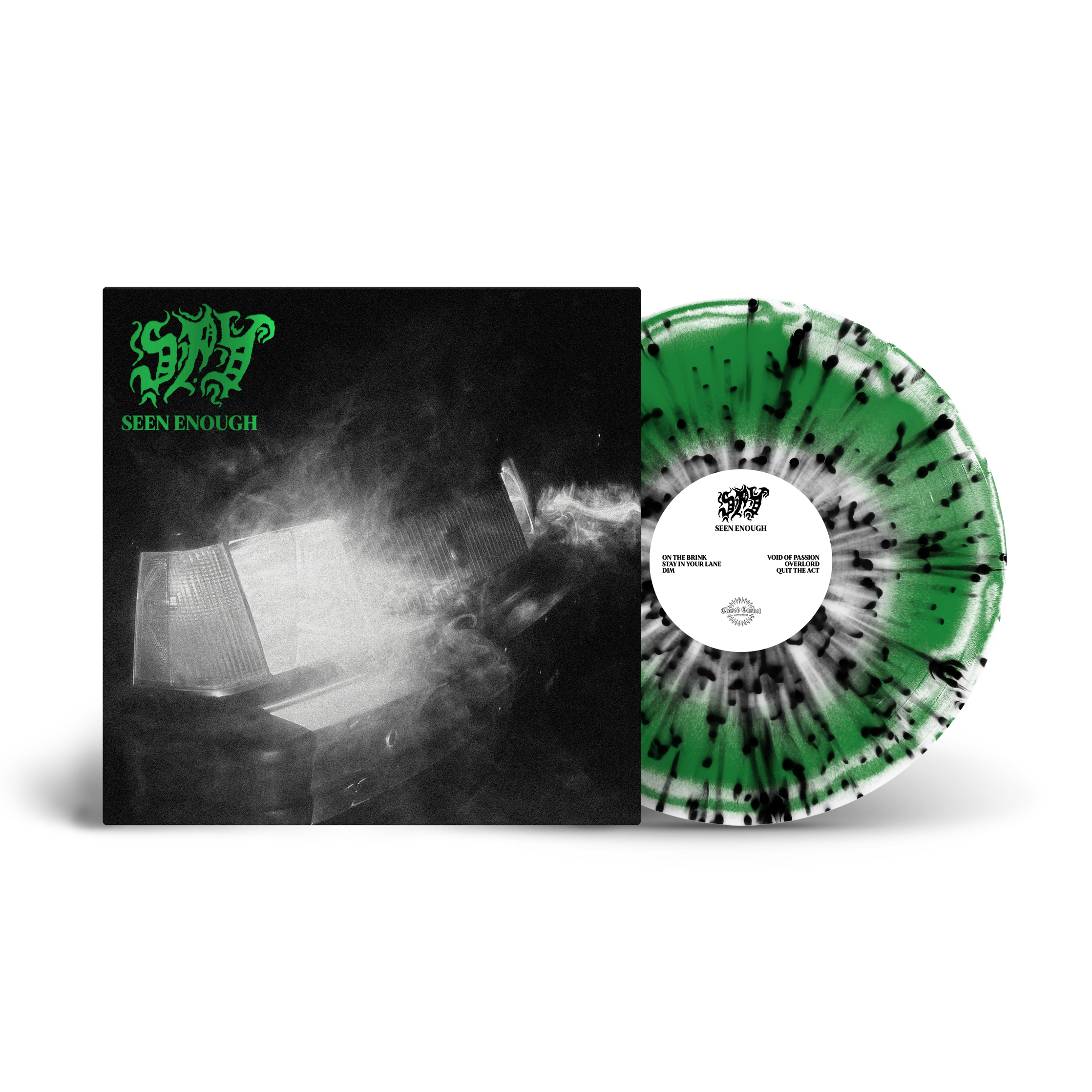 spy-seen-enough-vinyle-12-ep-vert-blanc-splatter image 2