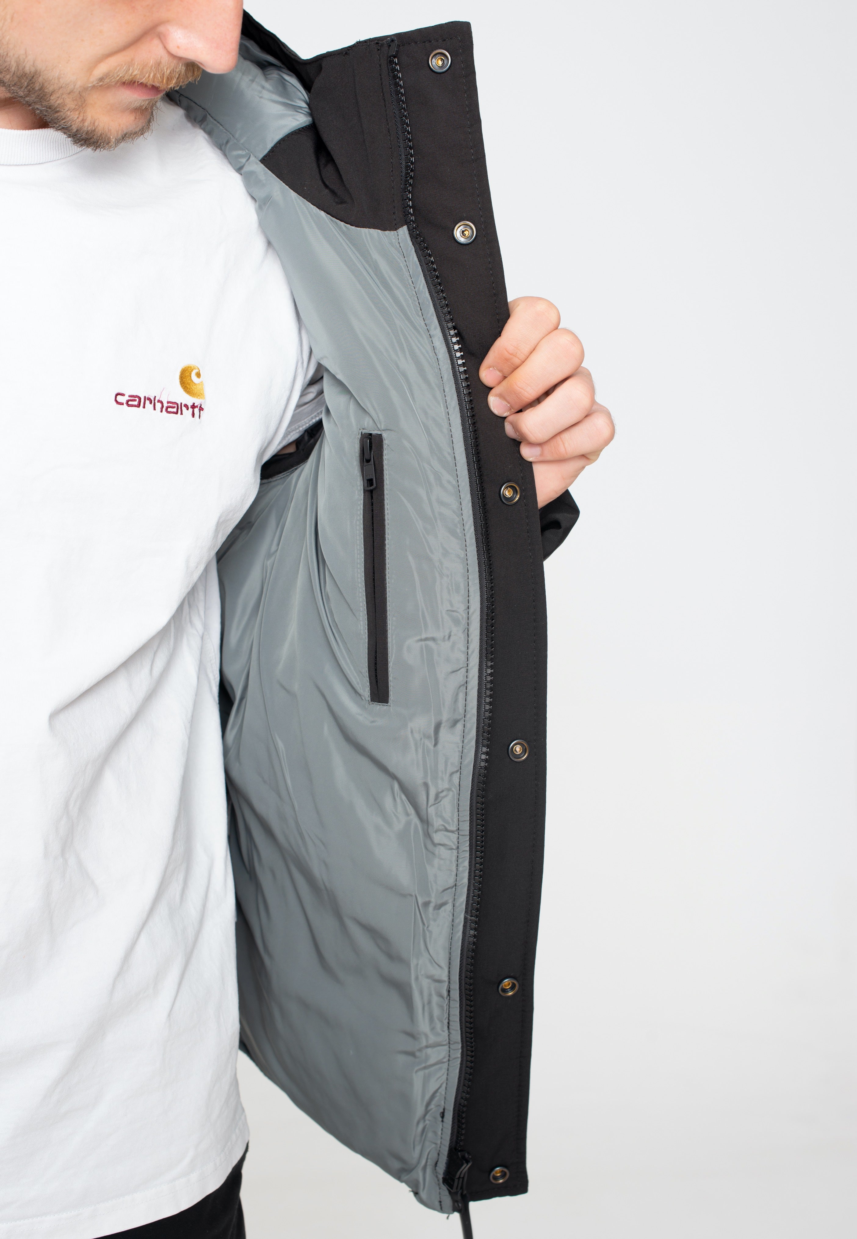 vintage-industries-glenn-veste-noire-homme-hiver image 6
