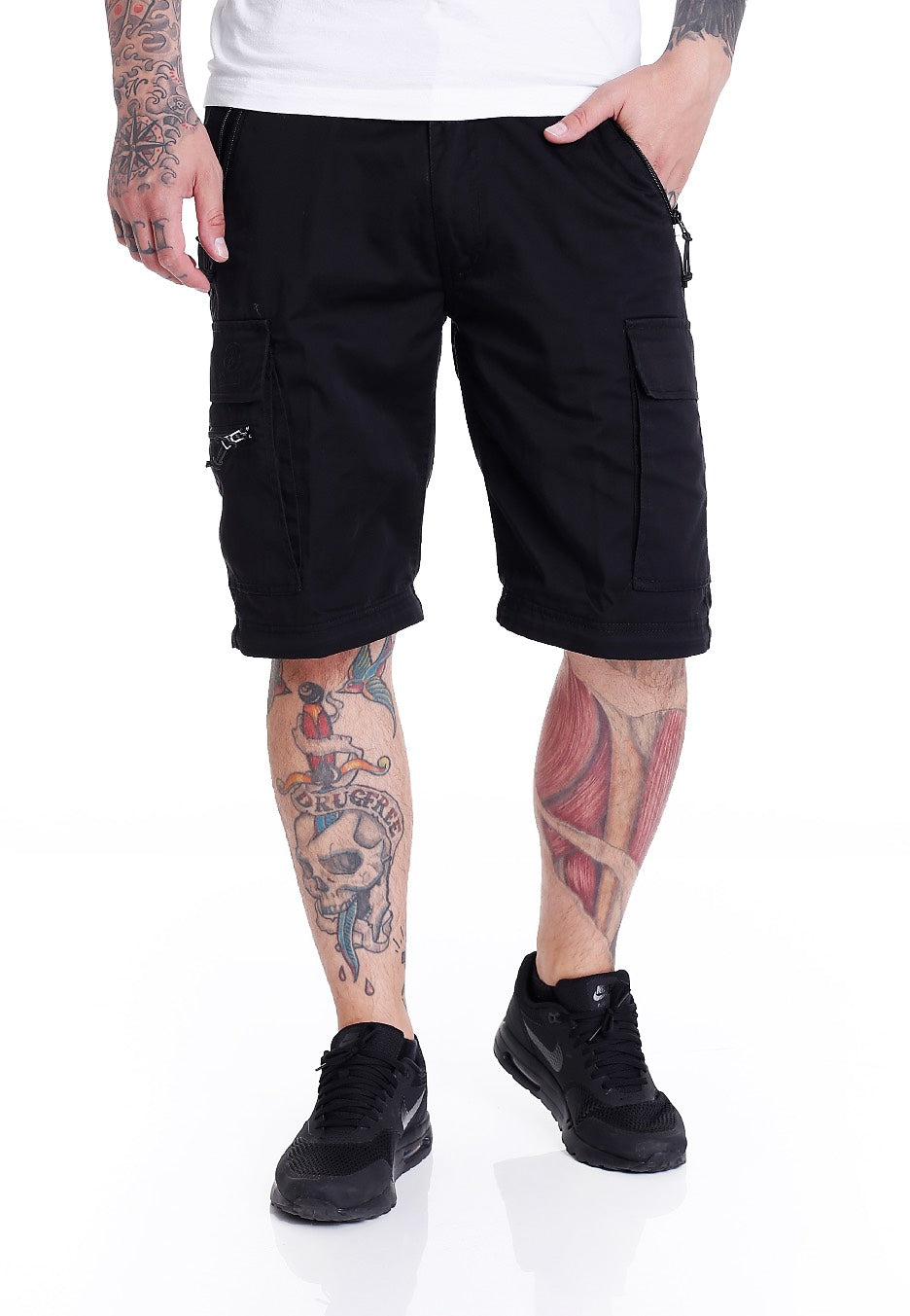 brandit-savannah-pantalon-cargo-noir-loose-fit-homme image 6