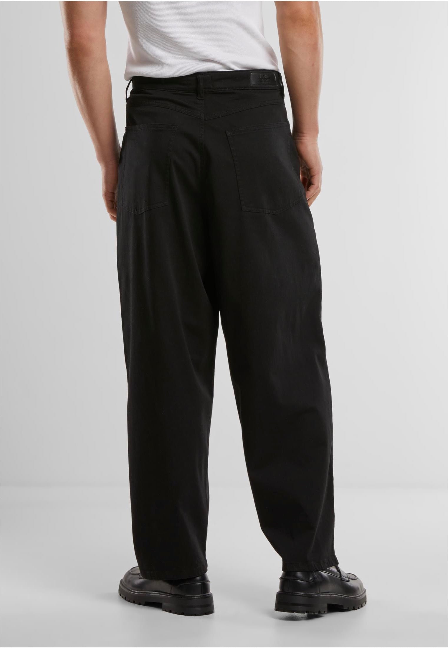 urban-classics-tapered-twill-baggy-pantalon-noir-coton image 3