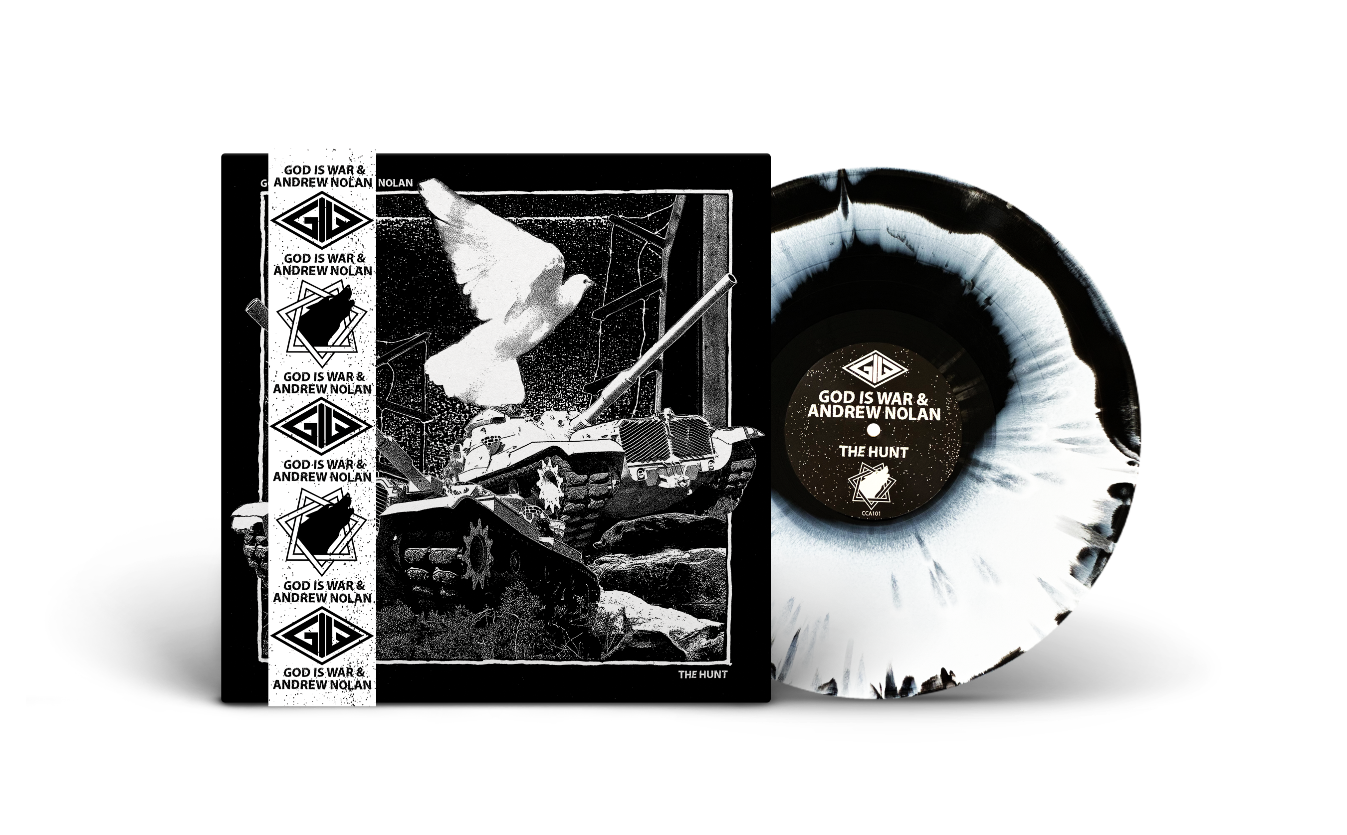 closed-casket-god-is-war-the-hunt-lp-vinyle-splatter-rouge image 3