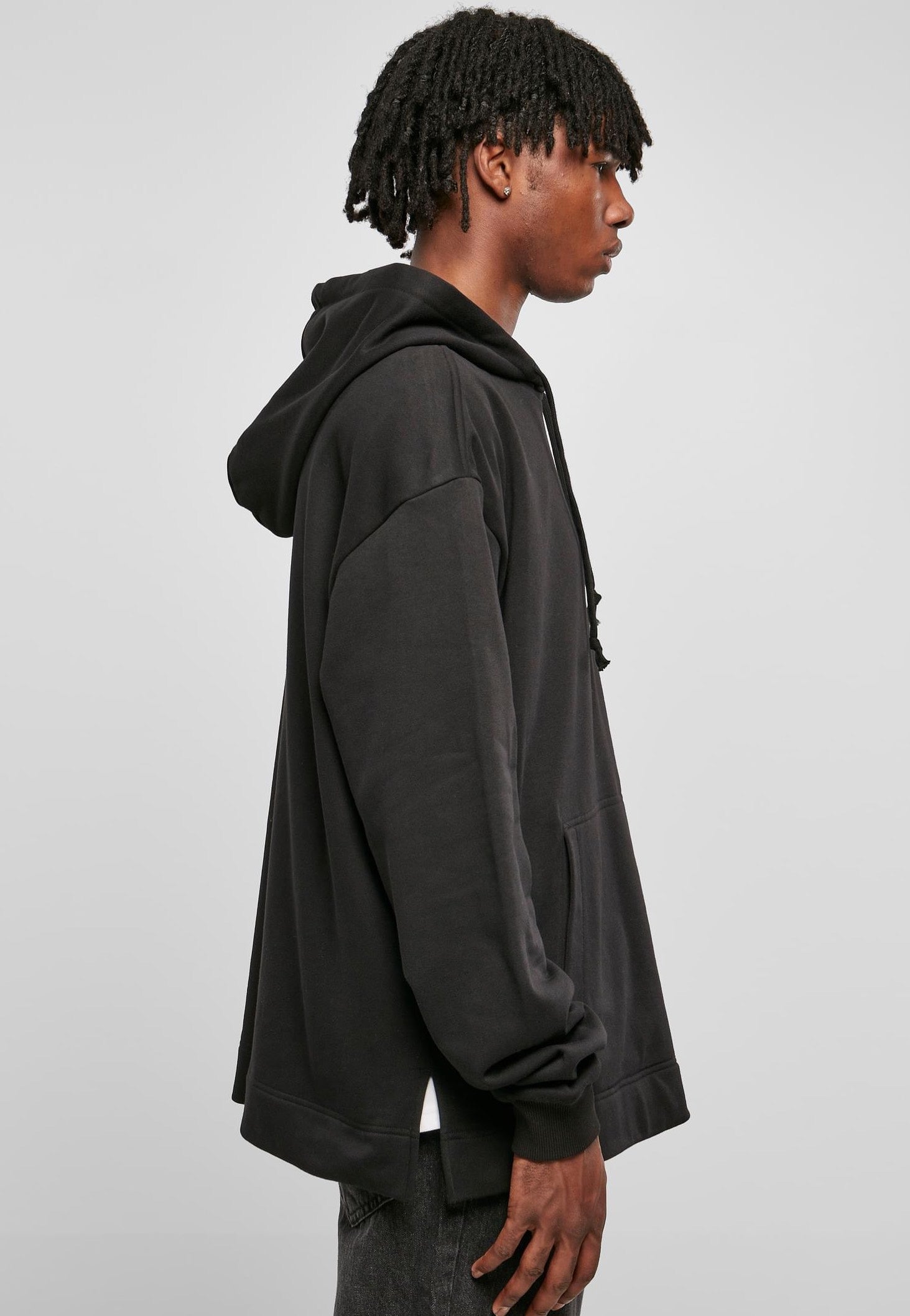 urban-classics-big-black-hoodie-sweat-noir-taille-s image 2