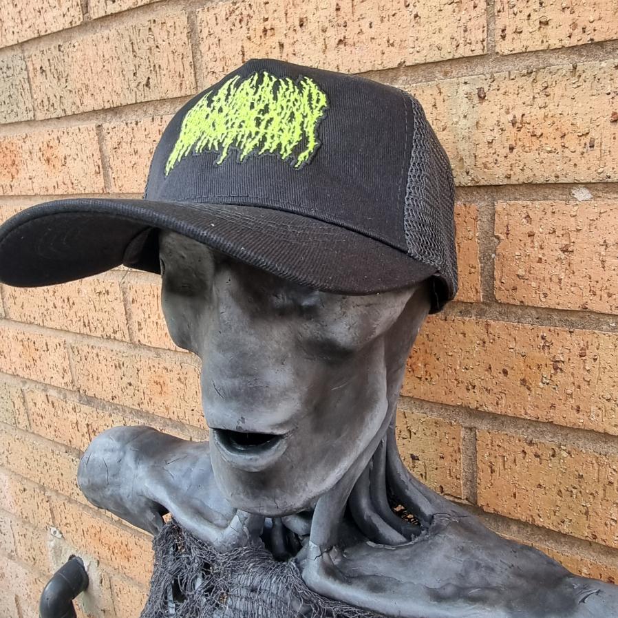 blood-incantation-logo-casquette-trucker-phosphorescente-jaune image 3