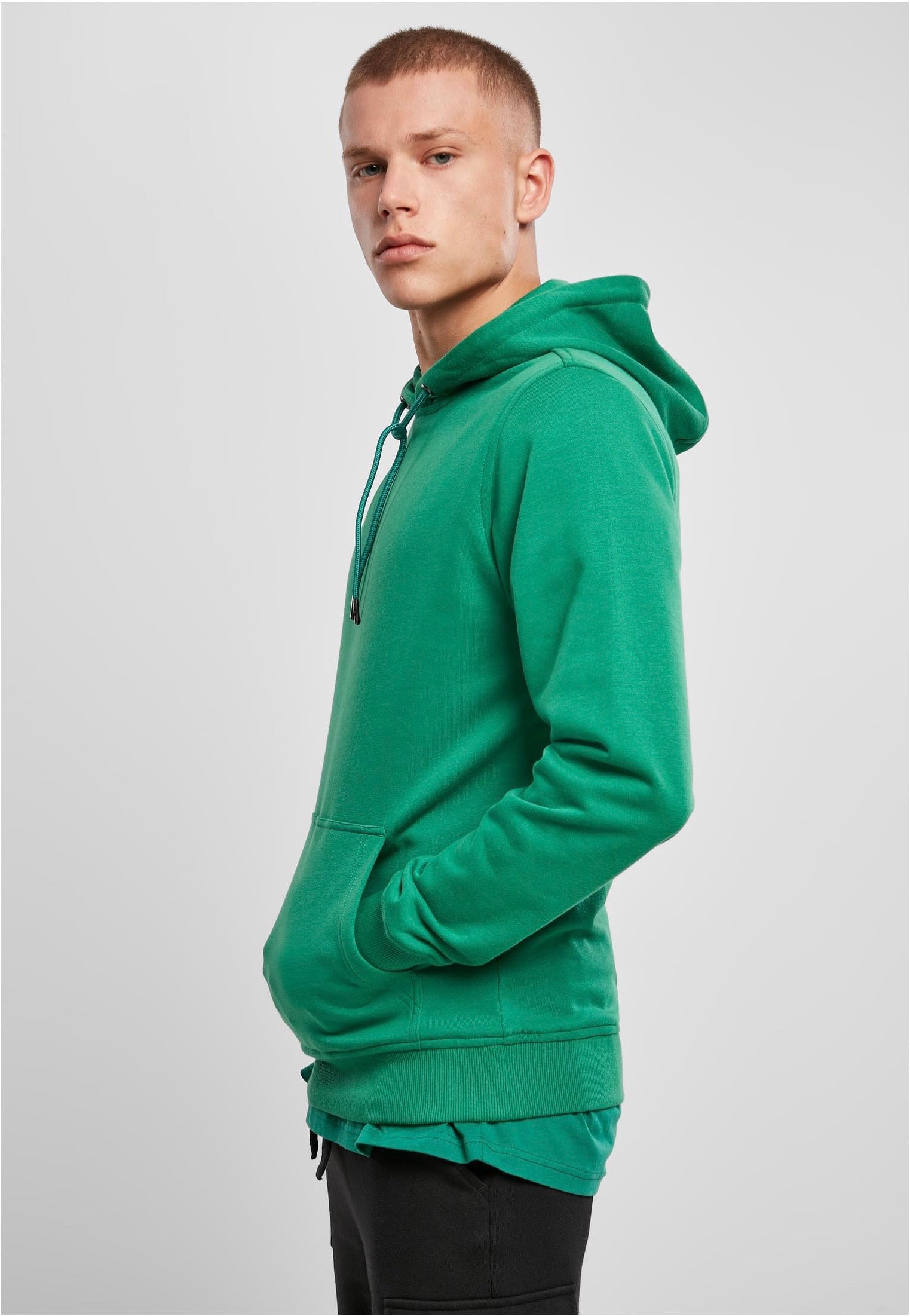 urban-classics-basic-terry-hoodie-vert-homme-junglegreen-m image 4