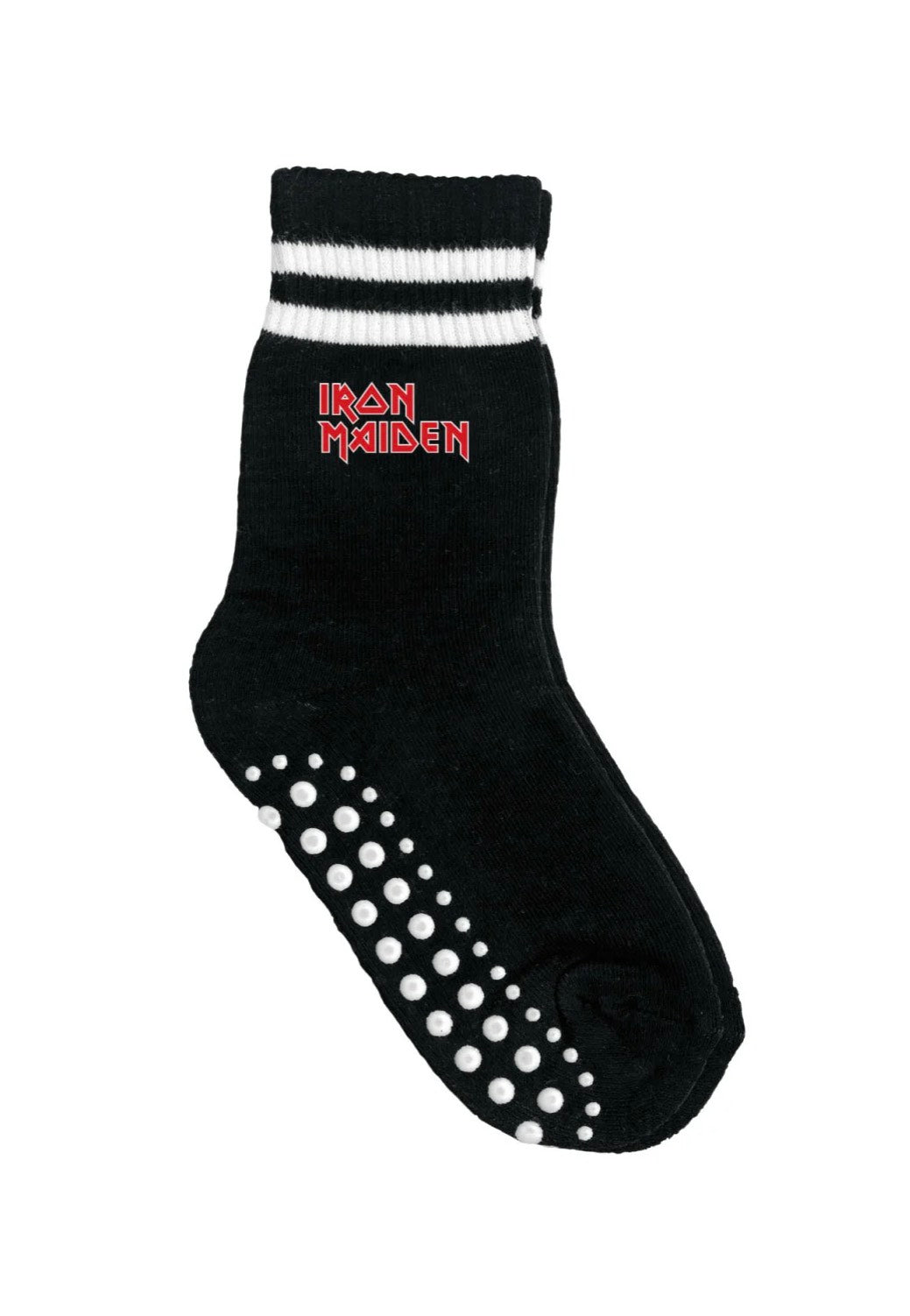 iron-maiden-logo-kids-chaussettes-noires-coton-enfant image 1