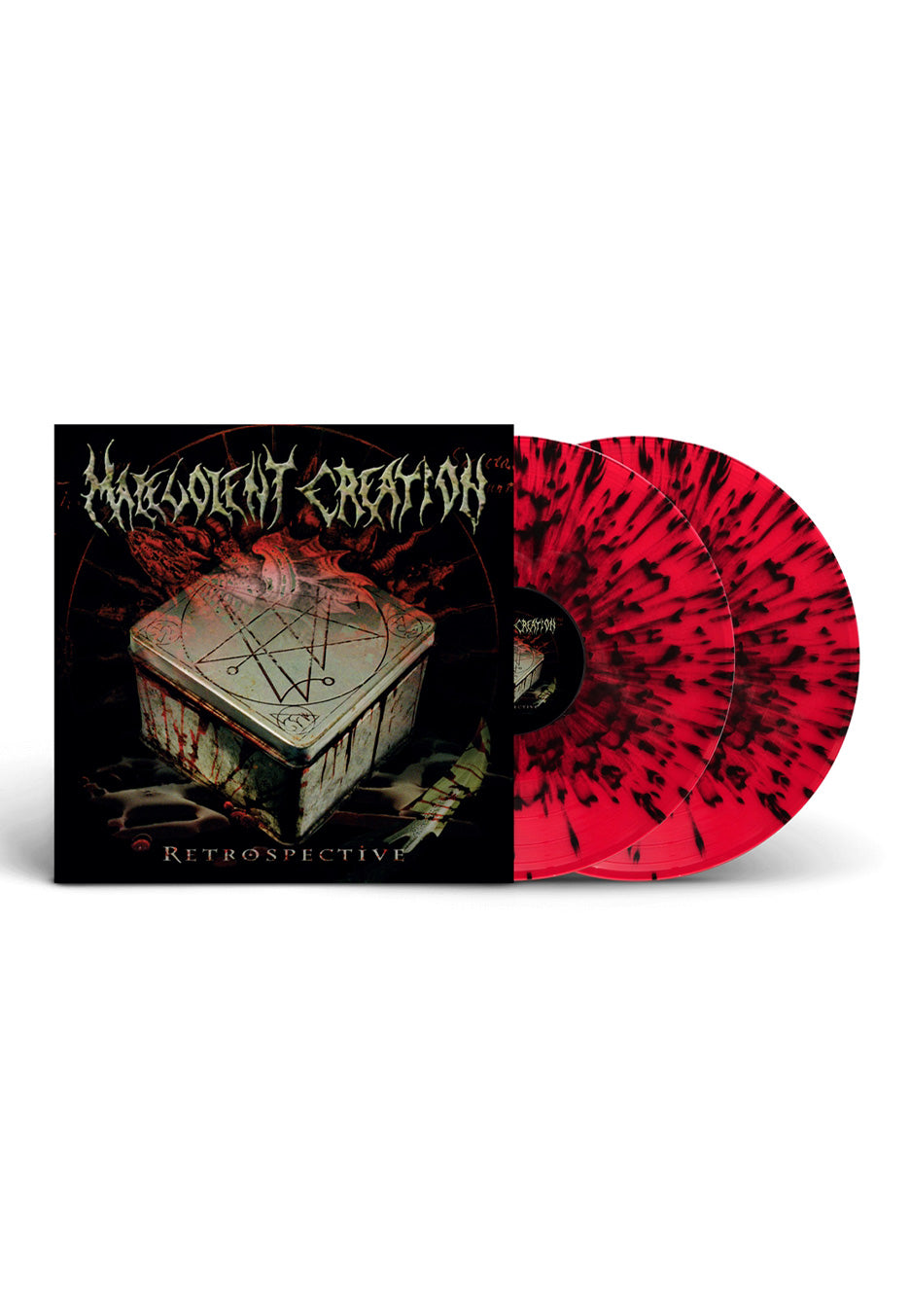 malevolent-creation-retrospective-double-vinyle-rouge-noir-splatter image 1