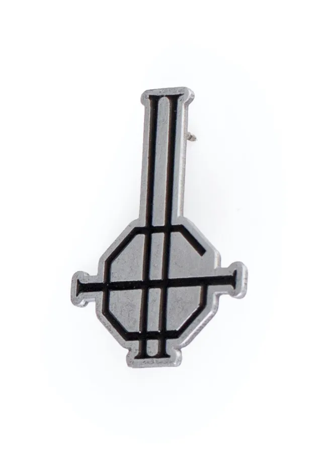 ghost-grucifix-pin-gris-mail-stoner-rock image 1