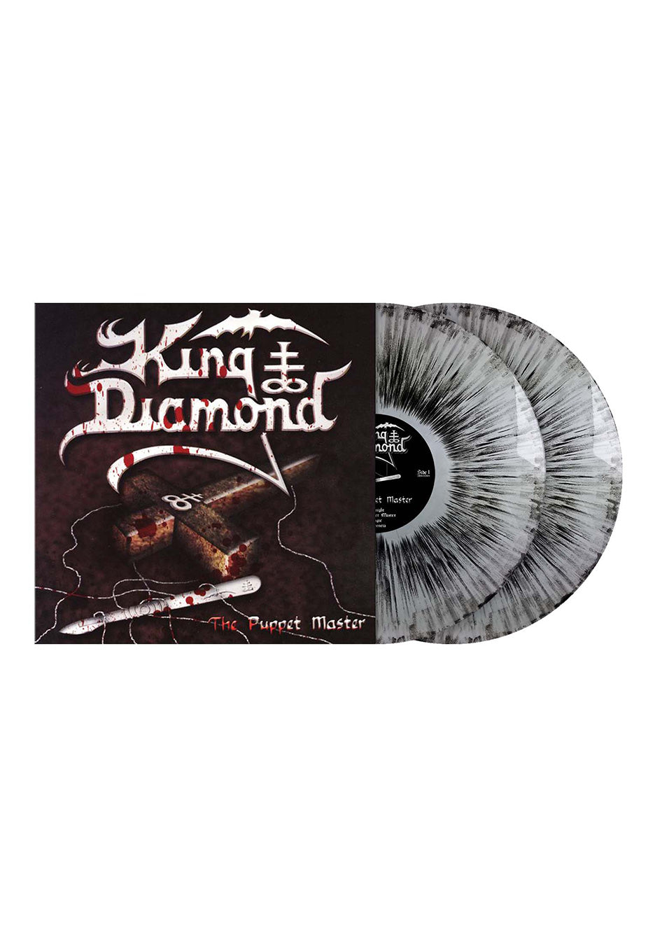 king-diamond-the-puppet-master-double-vinyle-couleur-silver-black image 1