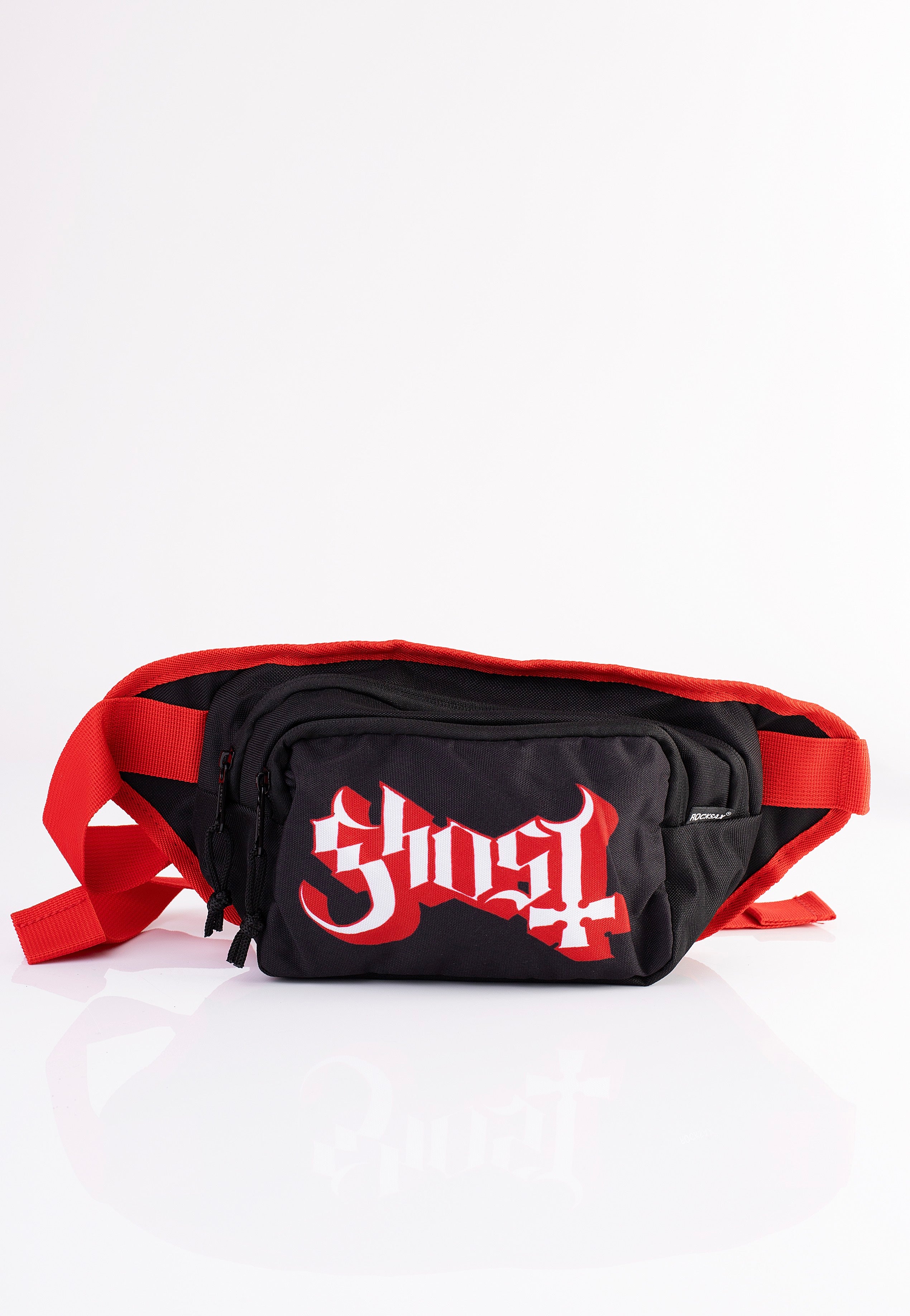 ghost-logo-sac-banane-noir-synth-tique-onesize image 2